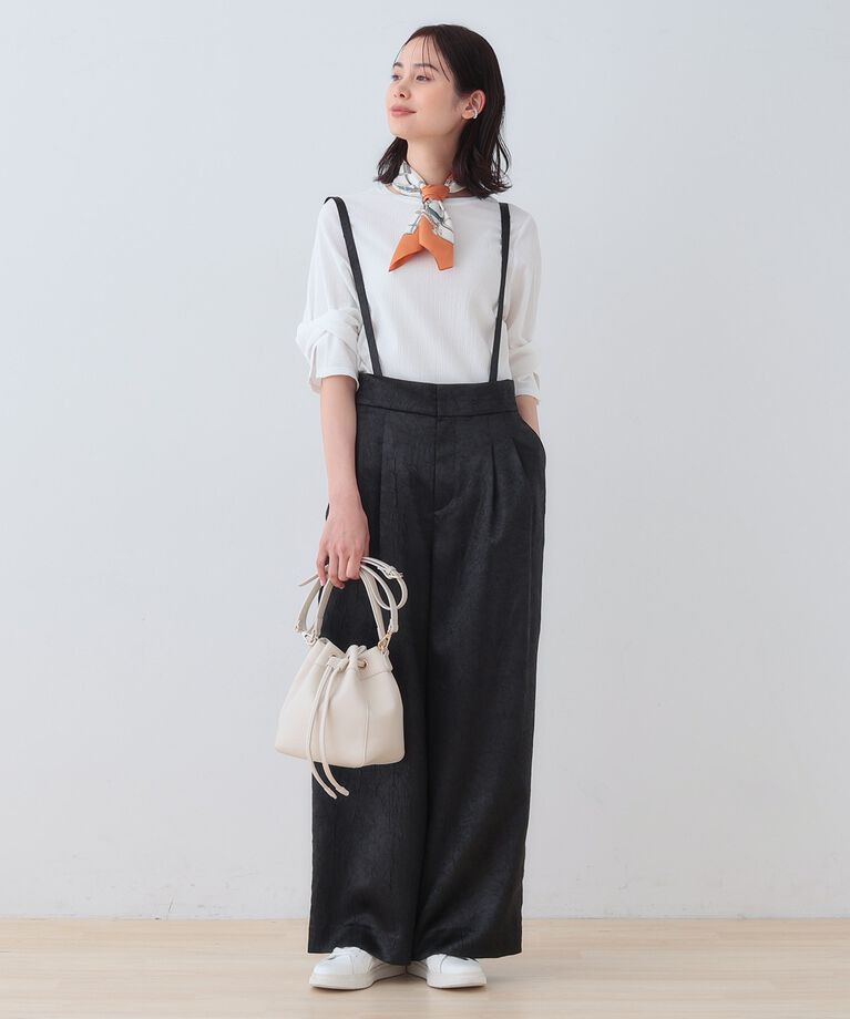 INDIVI「【洗える／吸水速乾／UVケア】ねじりデザイン袖カットソー」|Tシャツ・カットソー|