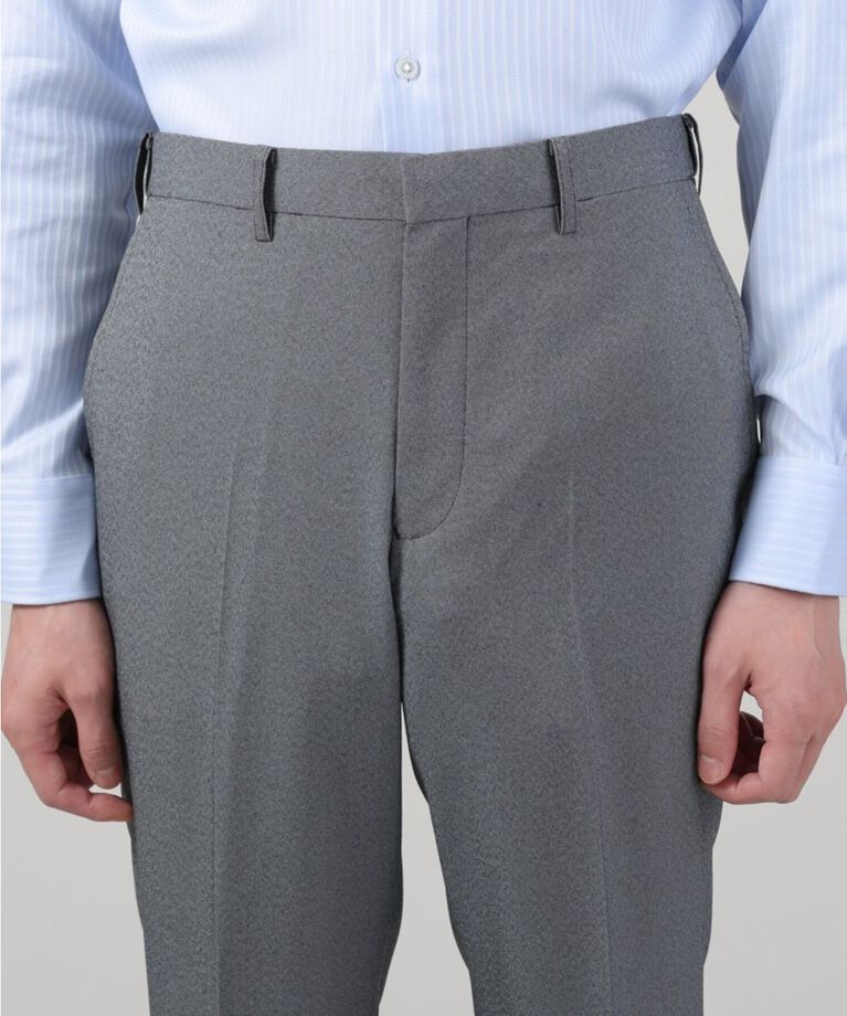TAKEO KIKUCHI「【ONOFF/セットアップ対応】メランジ シャークスキン ストレッチ パンツ」|スーツ|