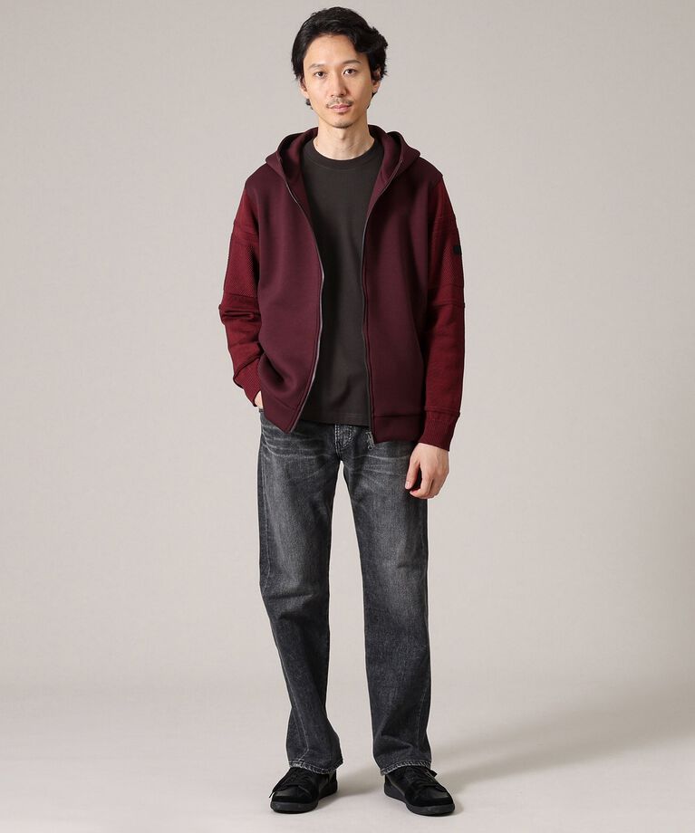 TAKEO KIKUCHI「【Made in JAPAN】ニットスリーブ ジップアップ パーカー」|パーカー|