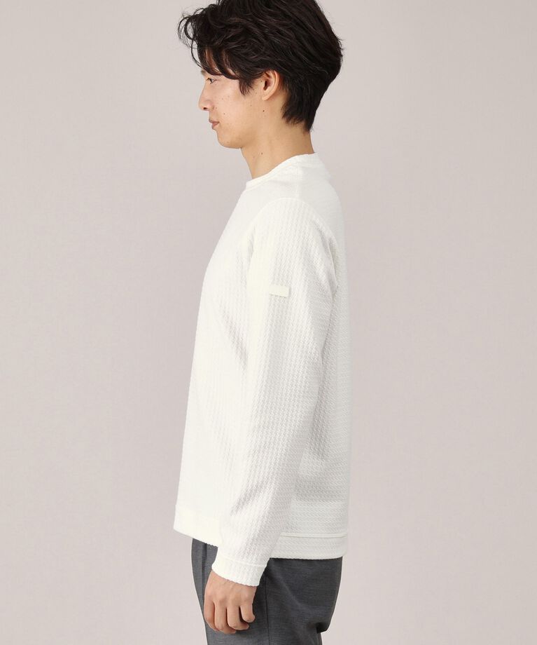 TAKEO KIKUCHI「【Made in JAPAN】千鳥柄 ストレッチ プルオーバー」|Tシャツ・カットソー|