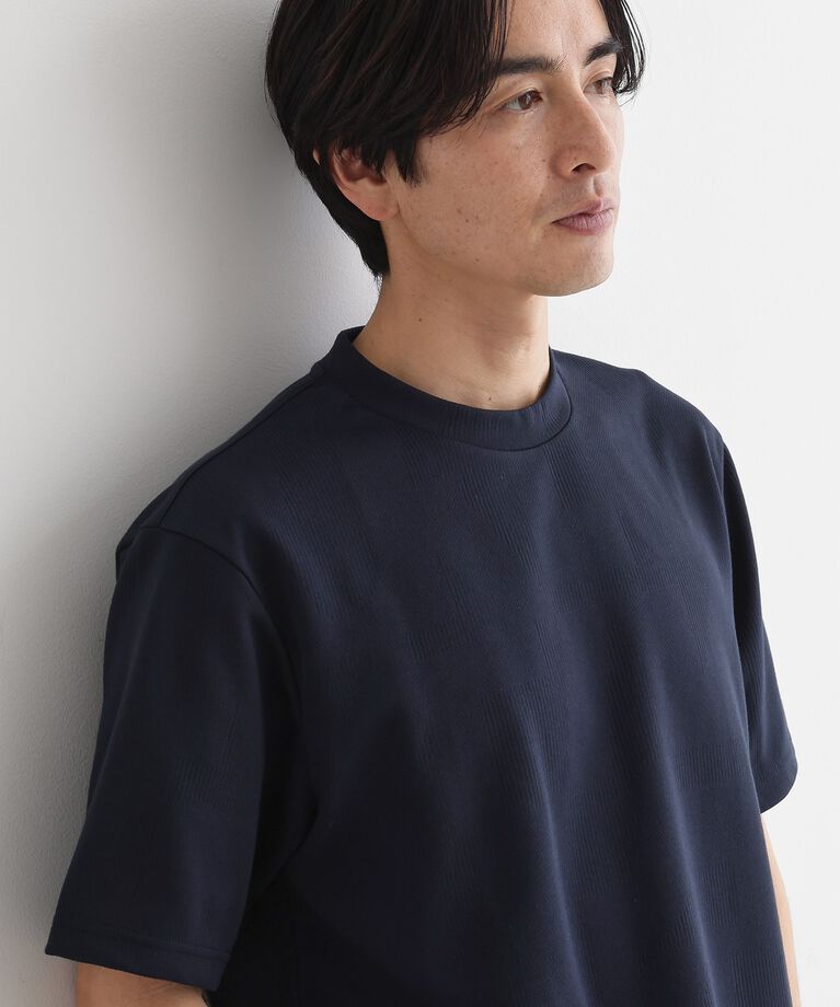 TAKEO KIKUCHI「【尾州ファブリック】 スライドパズル柄 ポンチ プルオーバー」|Tシャツ・カットソー|