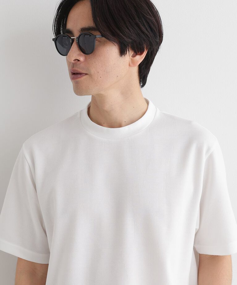 TAKEO KIKUCHI「【尾州ファブリック】 スライドパズル柄 ポンチ プルオーバー」|Tシャツ・カットソー|
