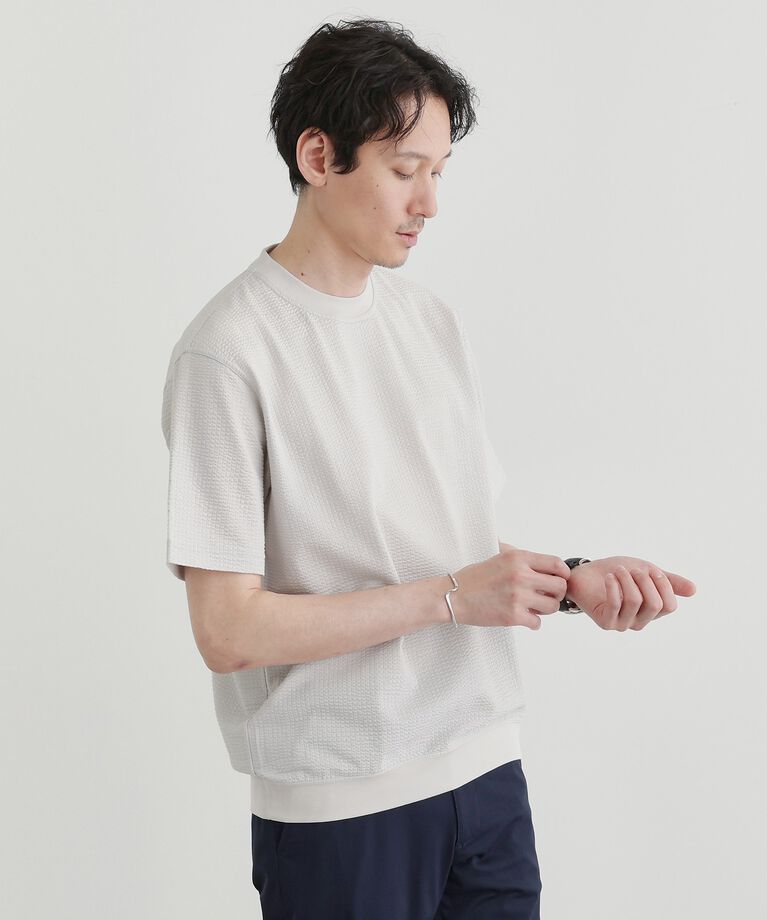 TAKEO KIKUCHI「【抗菌防臭】サッカージャージプルオーバー」|Tシャツ・カットソー|