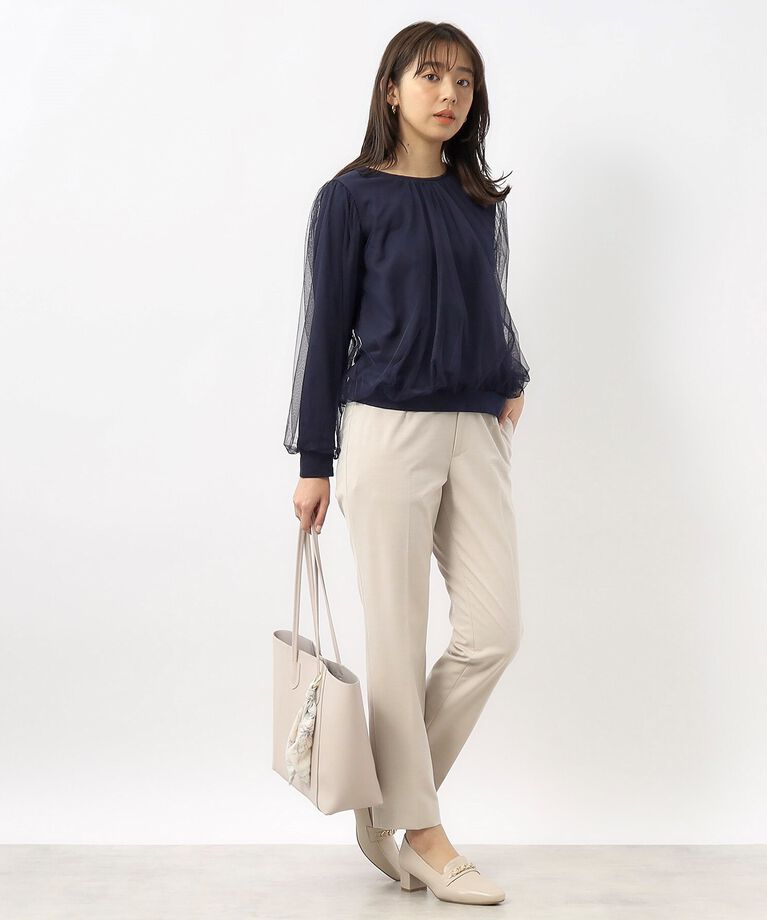 index「≪S-LLsize≫ チュールレイヤードトップス【洗濯機洗い可】」|Tシャツ・カットソー|
