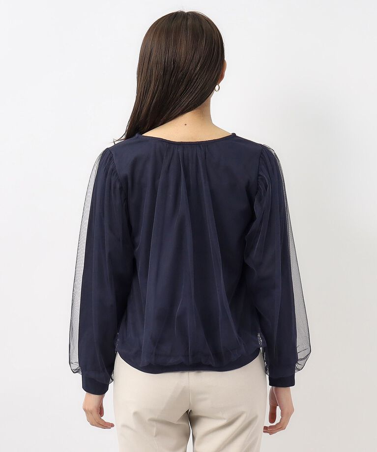 index「≪S-LLsize≫ チュールレイヤードトップス【洗濯機洗い可】」|Tシャツ・カットソー|