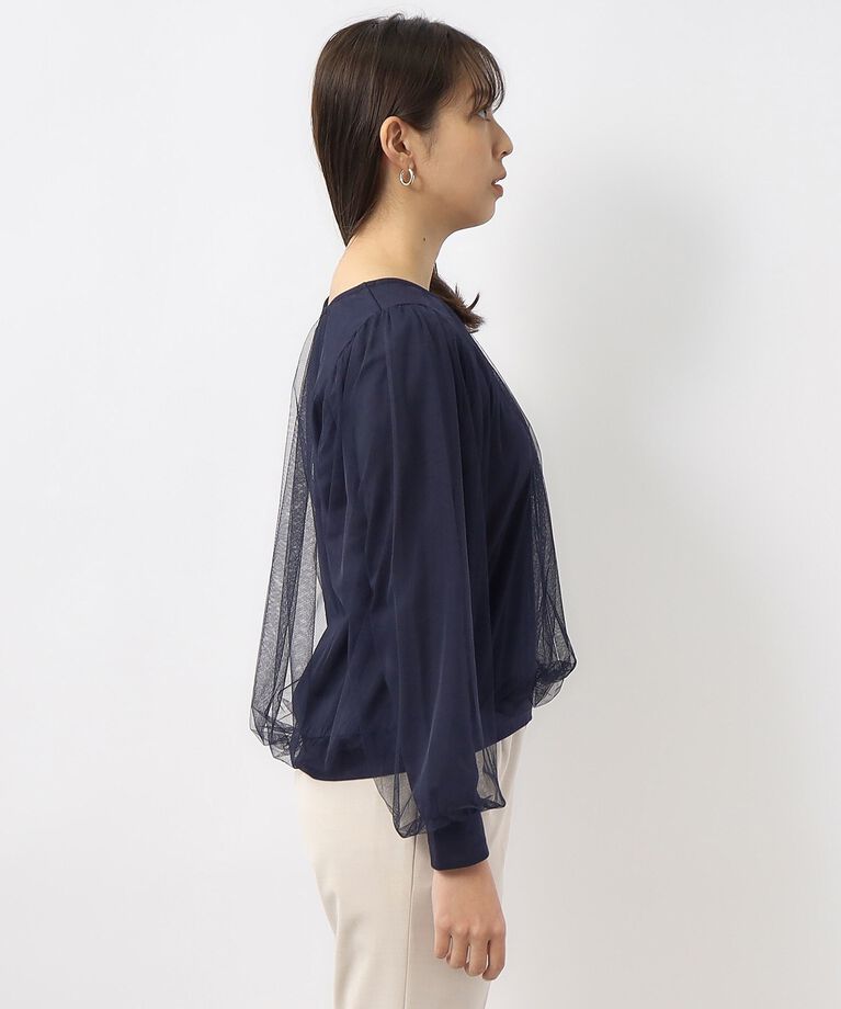 index「≪S-LLsize≫ チュールレイヤードトップス【洗濯機洗い可】」|Tシャツ・カットソー|