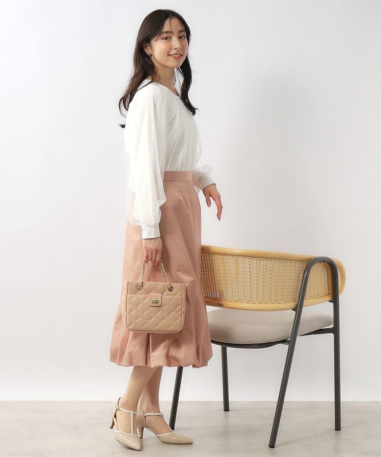 index「≪S-LLsize≫ チュールレイヤードトップス【洗濯機洗い可】」|Tシャツ・カットソー|