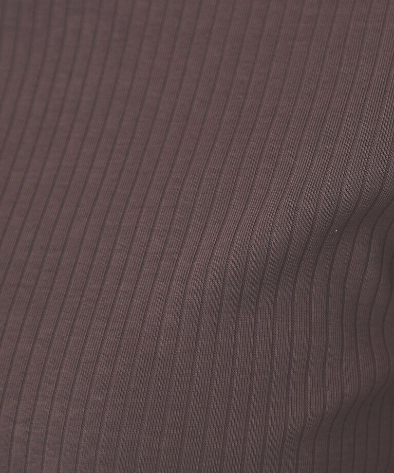 index「《7色展開/XS-LLサイズ》ボートネックリブトップス【UV/洗濯機洗い可】」|Tシャツ・カットソー|
