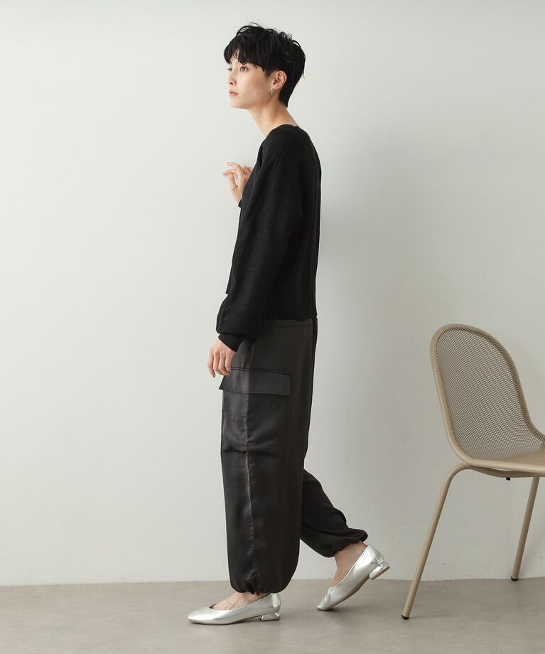 OPAQUE.CLIP「サテンイージーカーゴパンツ【洗濯機洗い可】」|その他|