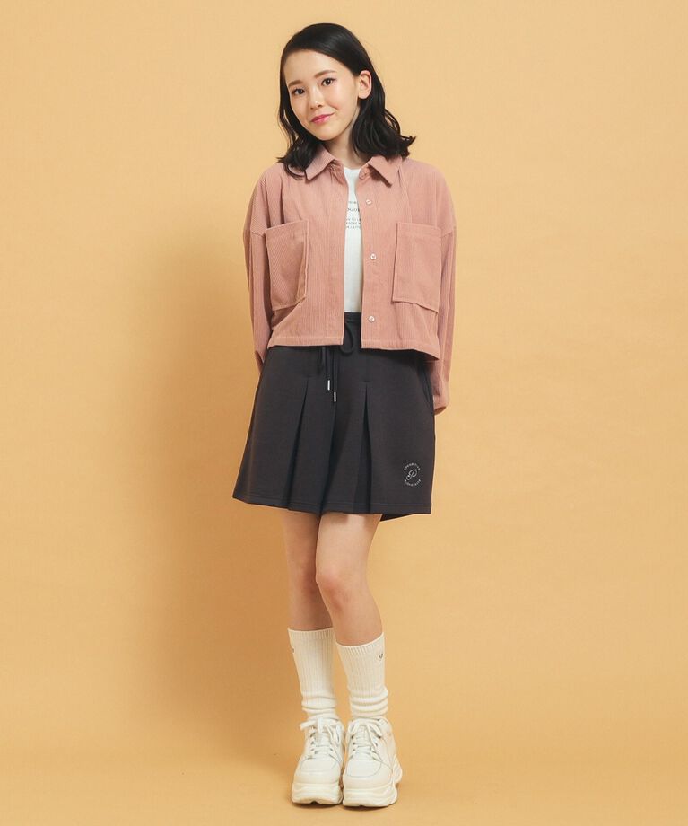 PINK-latte「【セットアップアイテムあり】ダンボールニットショートパンツ」|キュロット|