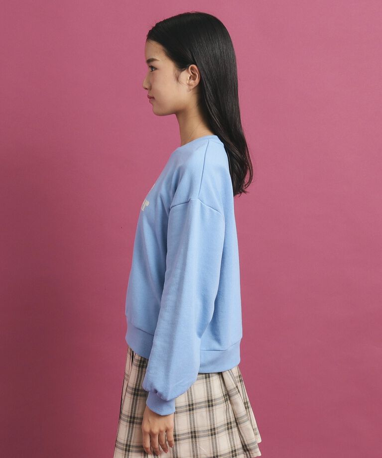 PINK-latte「リンガー裏毛プルオーバー」|Tシャツ・カットソー|