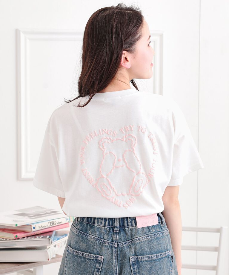 PINK-latte「クマちゃん半袖Tシャツ」|Tシャツ・カットソー|オフホワイト(003