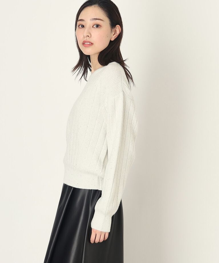 THE SHOP TK「キラキラスパンコールリブニット【手洗い可】」|ニット・セーター|