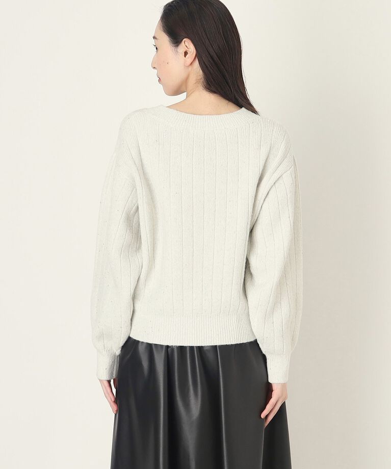 THE SHOP TK「キラキラスパンコールリブニット【手洗い可】」|ニット・セーター|