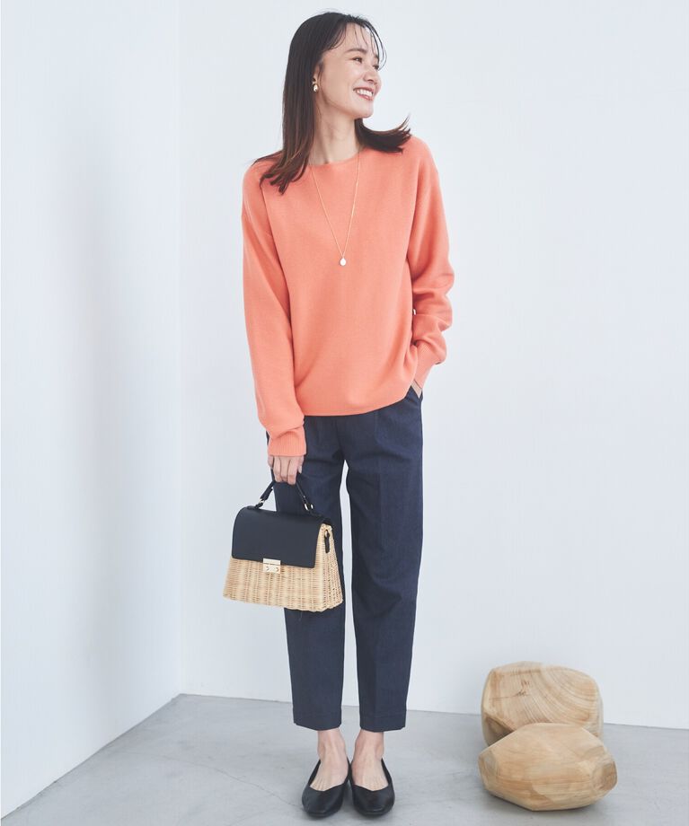 THE SHOP TK「【5色展開/美脚/環境に優しい】ツイルワッシャーテーパードパンツ/洗える」|その他|