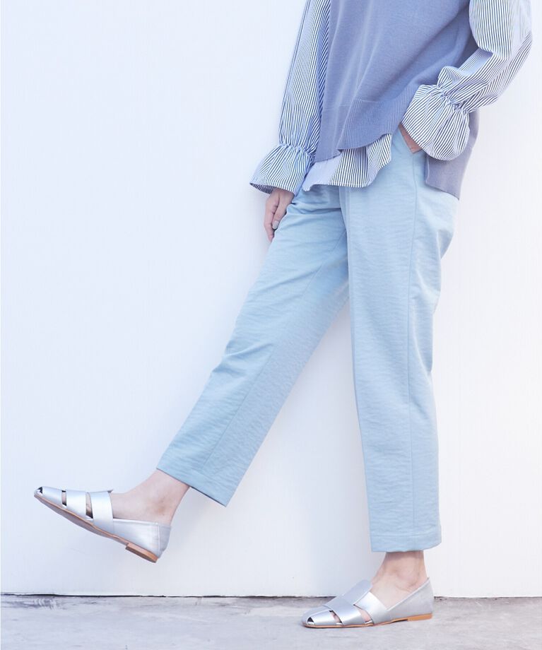 THE SHOP TK「【5色展開/美脚/環境に優しい】ツイルワッシャーテーパードパンツ/洗える」|その他|