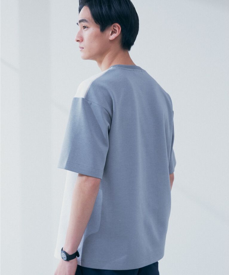 THE SHOP TK「フェザーダンボール切替えTシャツ」|Tシャツ・カットソー|
