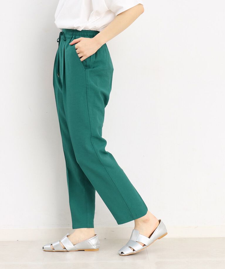 THE SHOP TK「【美脚に魅せる】モノフィラジョグテーパードパンツ/洗濯機OK」|その他|