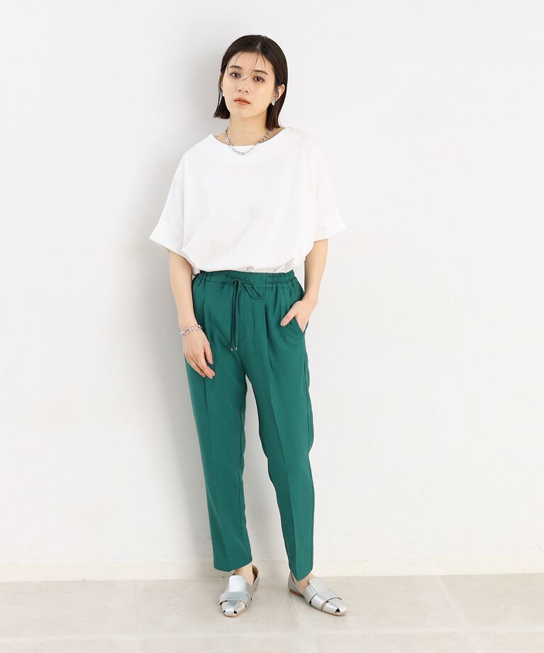 THE SHOP TK「【美脚に魅せる】モノフィラジョグテーパードパンツ/洗濯機OK」|その他|