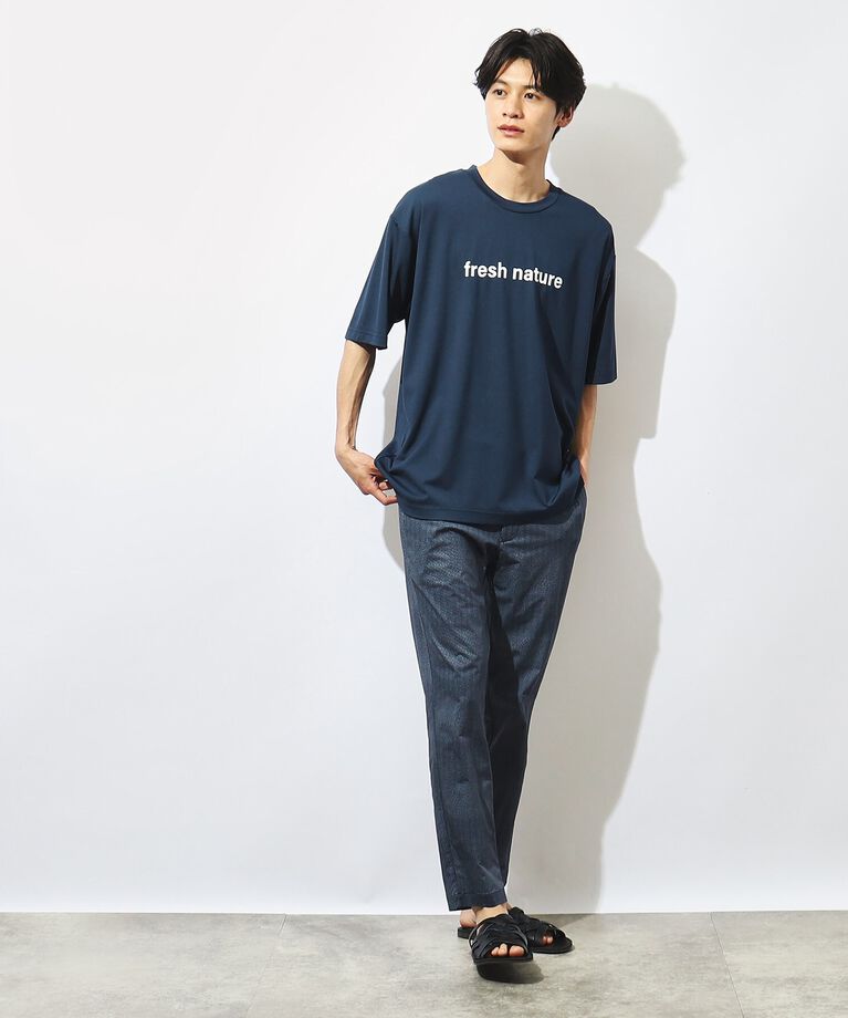 THE SHOP TK「【接触冷感】FRESH NATURE ポンチフォトTシャツ」|Tシャツ・カットソー|