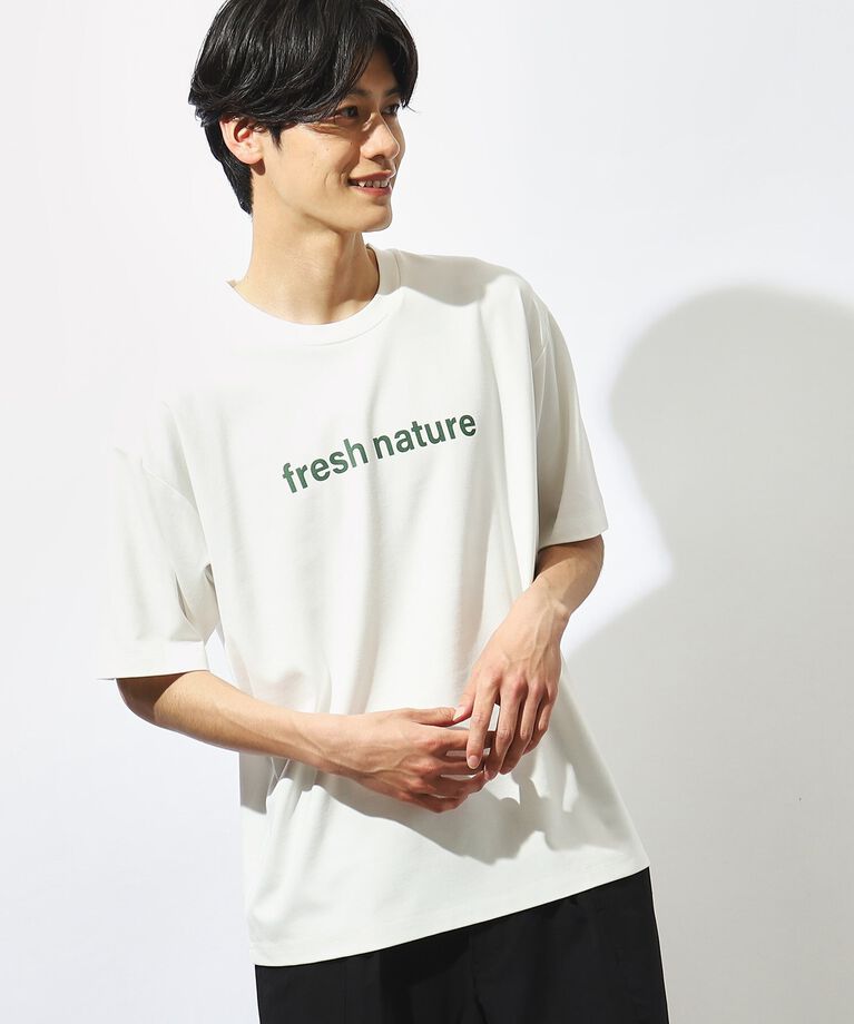 THE SHOP TK「【接触冷感】FRESH NATURE ポンチフォトTシャツ」|Tシャツ・カットソー|