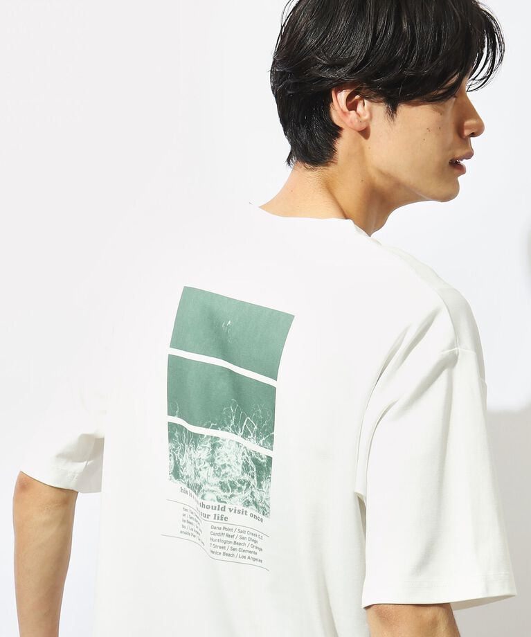 THE SHOP TK「【接触冷感】FRESH NATURE ポンチフォトTシャツ」|Tシャツ・カットソー|