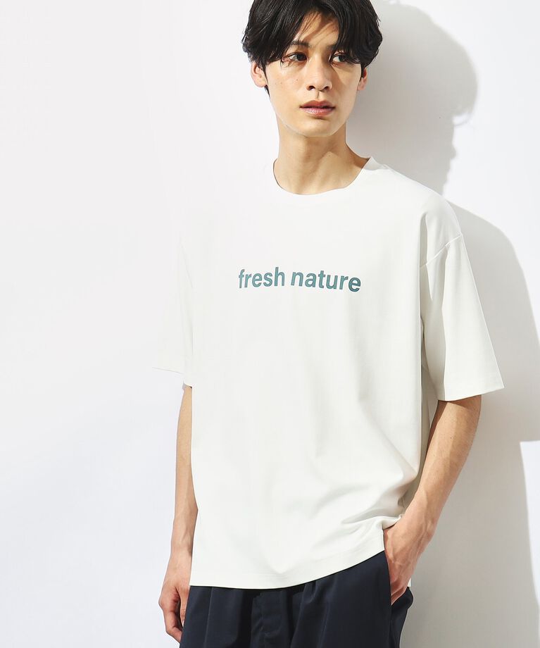 THE SHOP TK「【接触冷感】FRESH NATURE ポンチフォトTシャツ」|Tシャツ・カットソー|