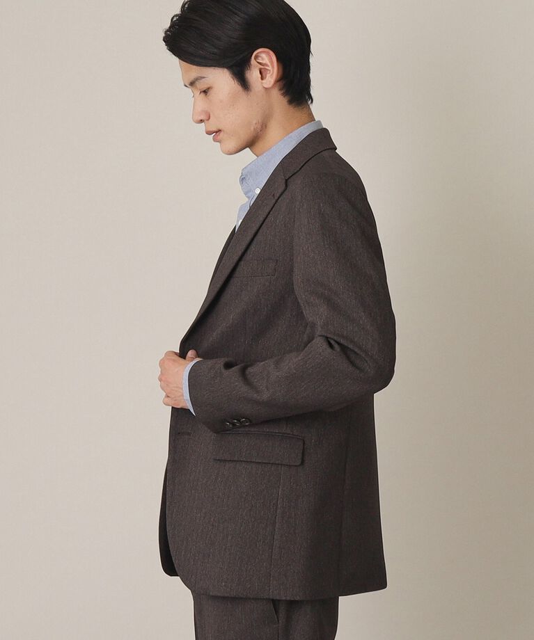 THE SHOP TK「AVANTウーリーヘリンボンジャケット【セットアップ可/ビジネス対応/洗える/ストレッチ素材/シワに」|テーラードジャケット|