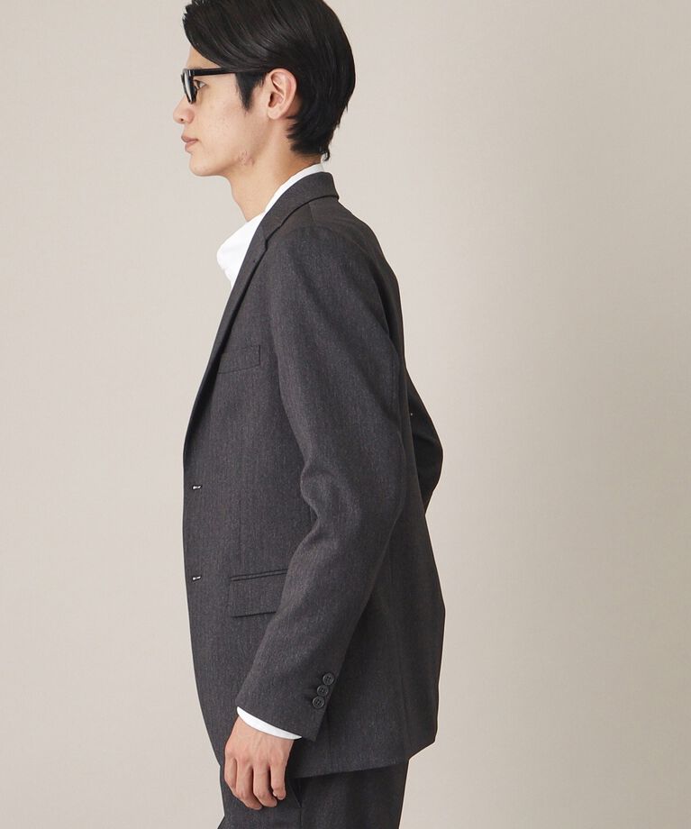 THE SHOP TK「AVANTウーリーヘリンボンジャケット【セットアップ可/ビジネス対応/洗える/ストレッチ素材/シワに」|テーラードジャケット|