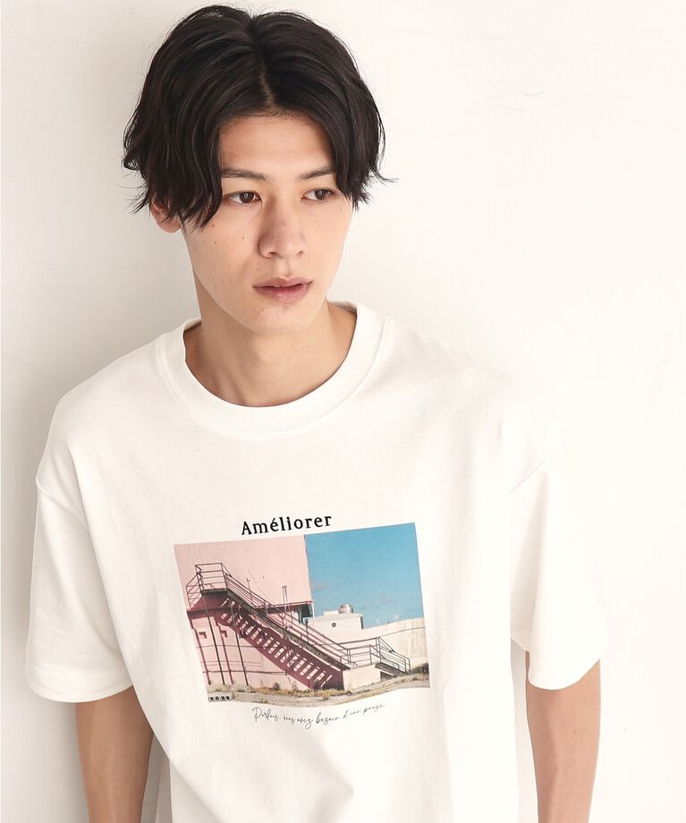 THE SHOP TK「オーガニックコットンFrenchフォトTシャツ」|Tシャツ・カットソー|