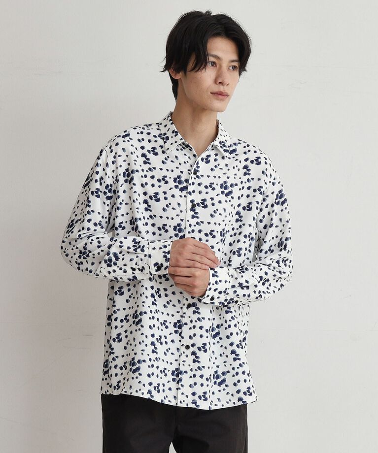 THE SHOP TK「ドットプリント柄シャツ」|シャツ・ブラウス|