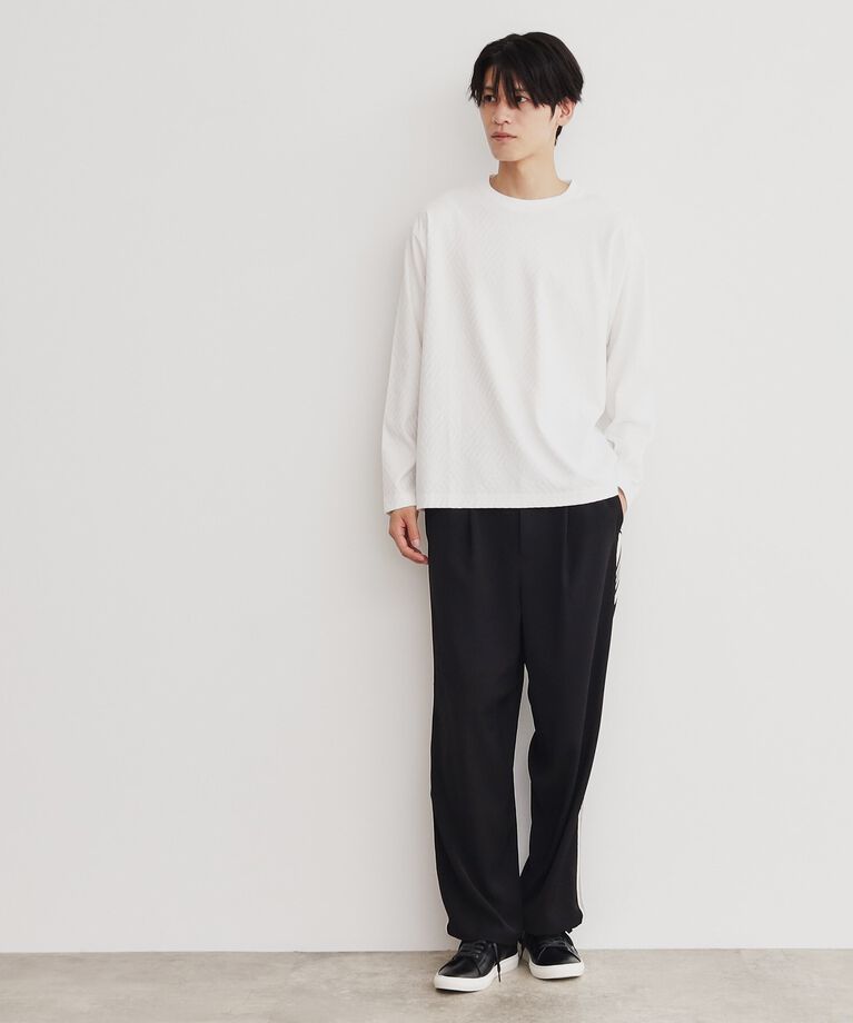 THE SHOP TK「リンクスジャカード長袖Ｔシャツ」|Tシャツ・カットソー|