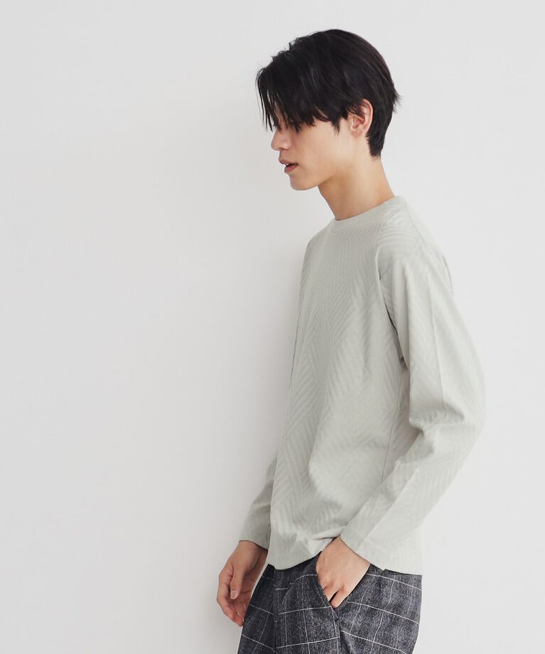 THE SHOP TK「リンクスジャカード長袖Ｔシャツ」|Tシャツ・カットソー|