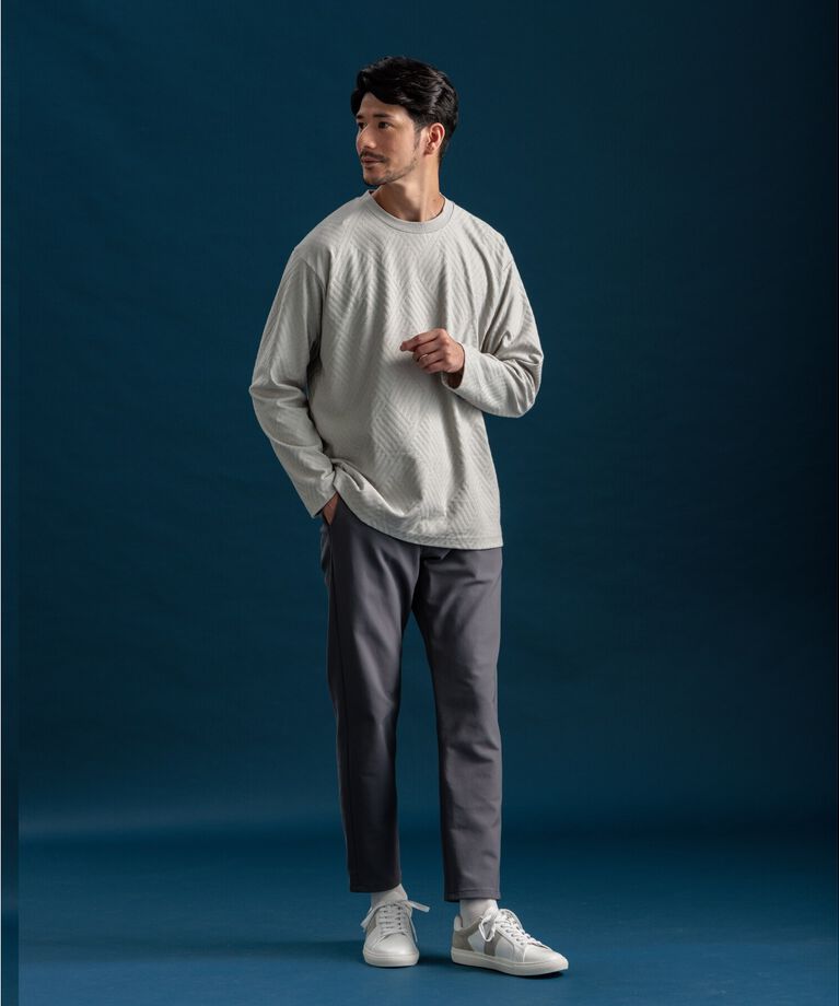 THE SHOP TK「リンクスジャカード長袖Ｔシャツ」|Tシャツ・カットソー|