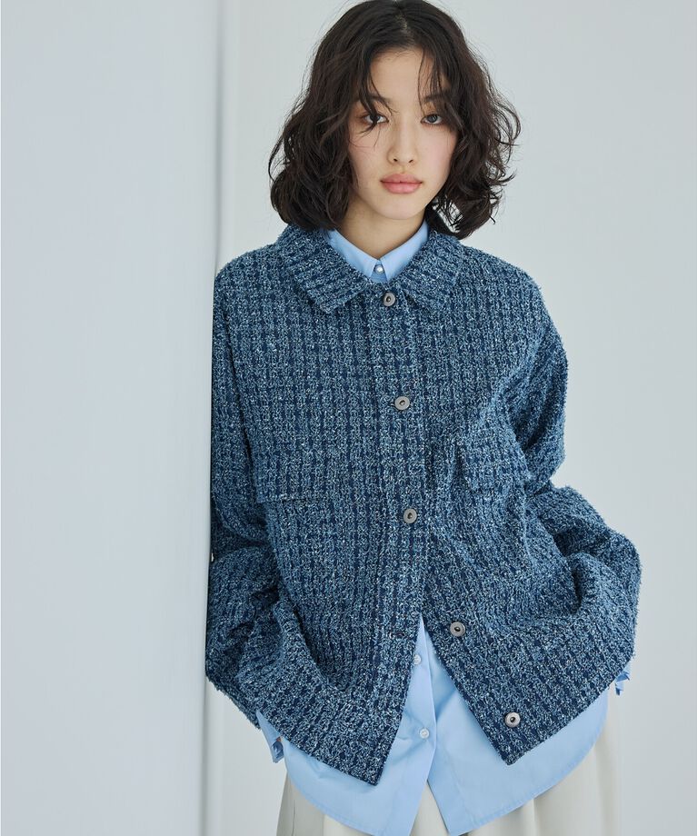 THE SHOP TK「ジャガードデニムジャケット【洗える】」|デニムジャケット|