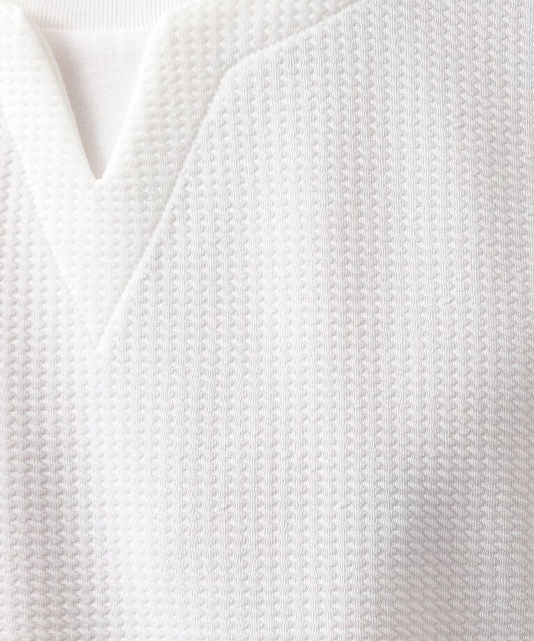 THE SHOP TK「ミニフクレキーネック半袖Tシャツ」|Tシャツ・カットソー|