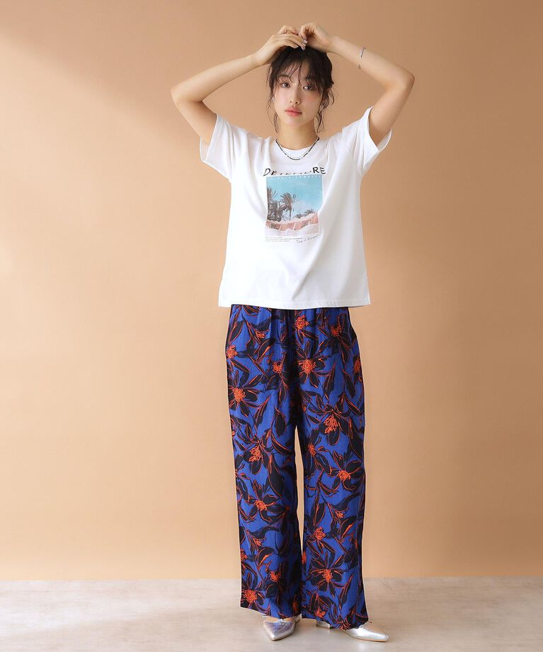 THE SHOP TK「【近藤千尋さん&宮城舞さん着用】ロゴアソートTシャツ/接触冷感/UVケア/洗濯機OK」|Tシャツ・カットソー|