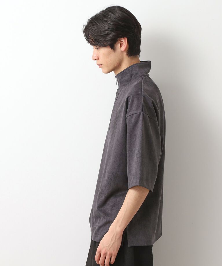 THE SHOP TK「スウェードプリントハーフジップ」|Tシャツ・カットソー|