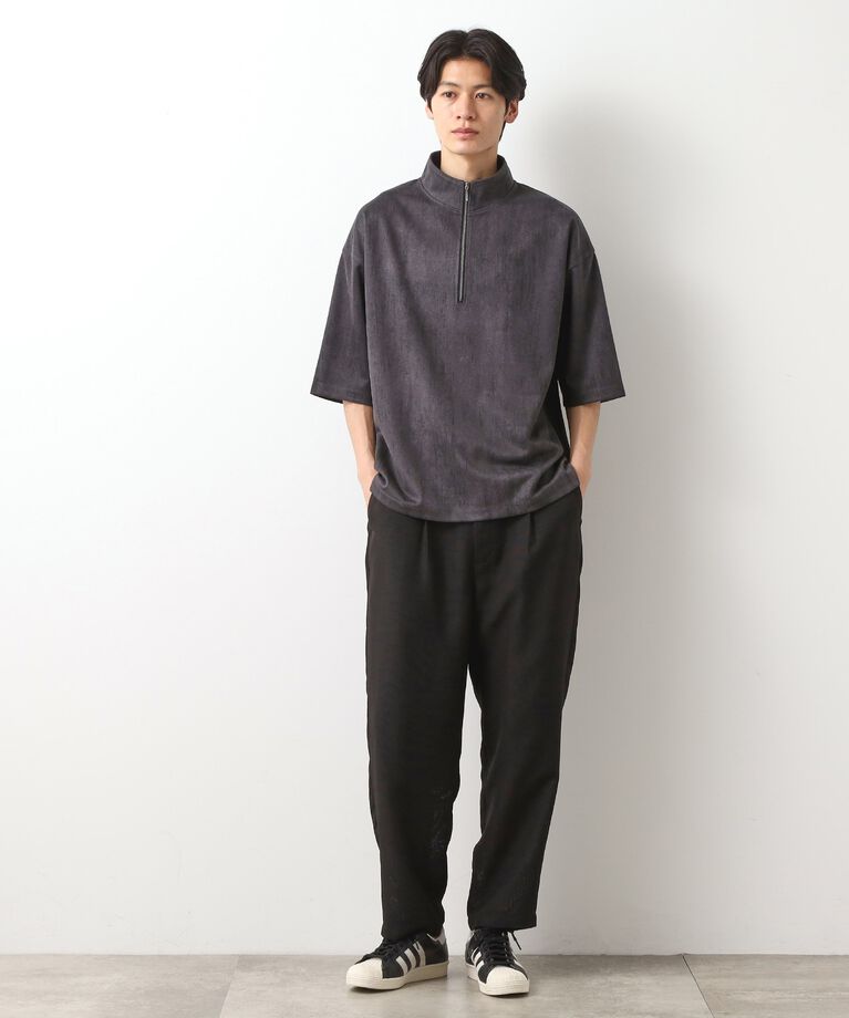 THE SHOP TK「スウェードプリントハーフジップ」|Tシャツ・カットソー|