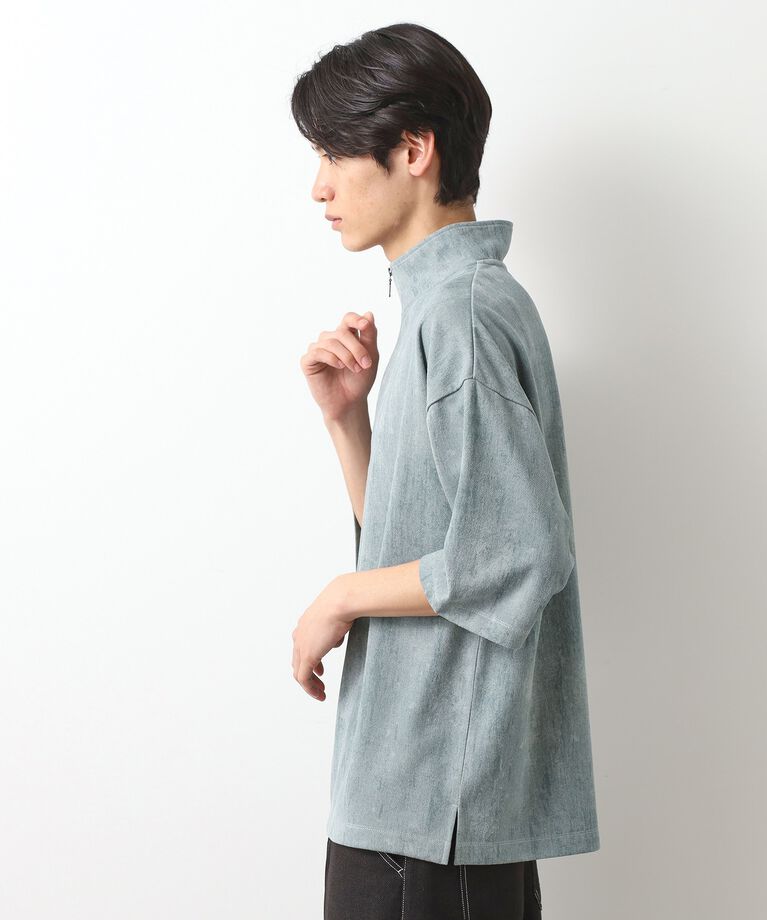 THE SHOP TK「スウェードプリントハーフジップ」|Tシャツ・カットソー|