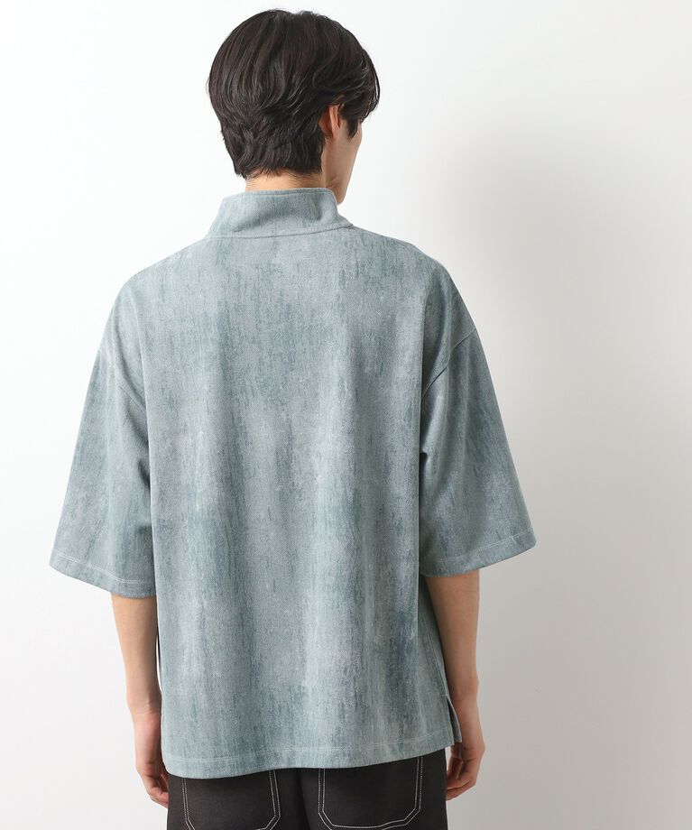 THE SHOP TK「スウェードプリントハーフジップ」|Tシャツ・カットソー|