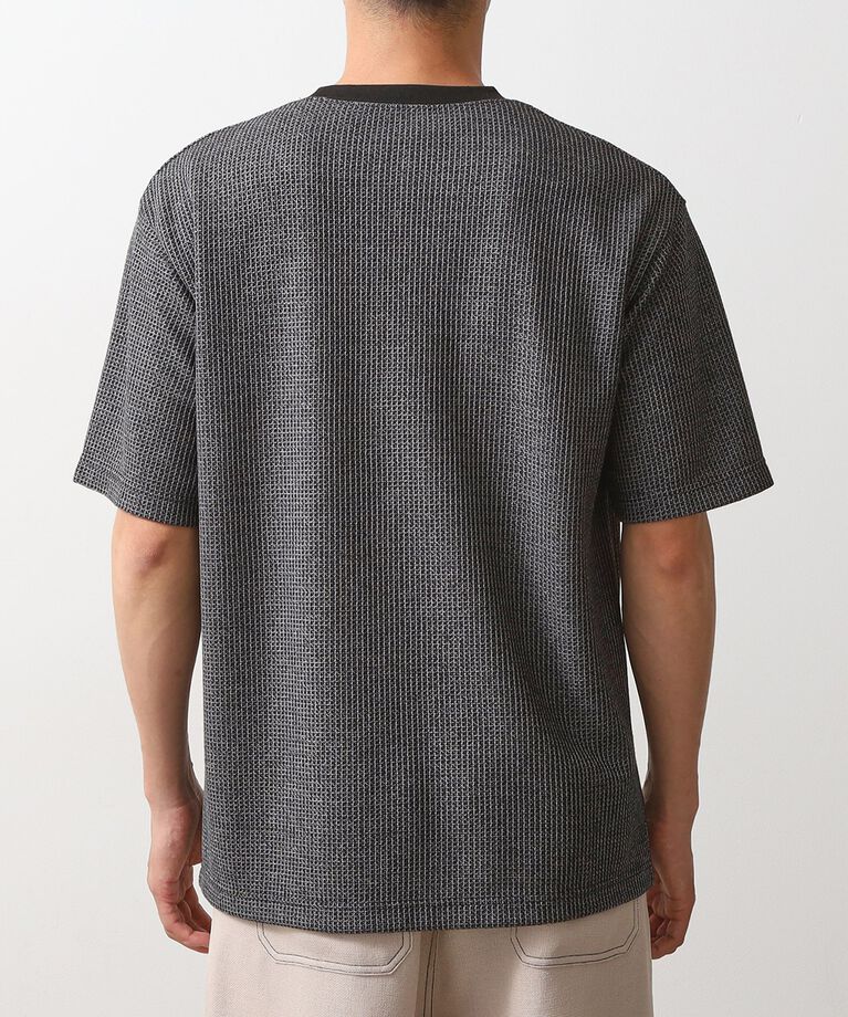 THE SHOP TK「カットジャガード半袖Tシャツ」|Tシャツ・カットソー|