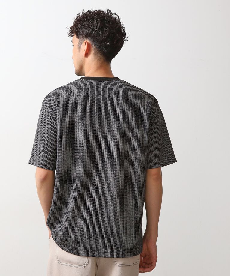 THE SHOP TK「カットジャガード半袖Tシャツ」|Tシャツ・カットソー|