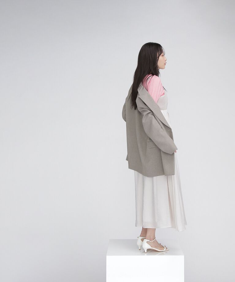  「スパークナイロンシアーリブニット」|ニット・セーター|