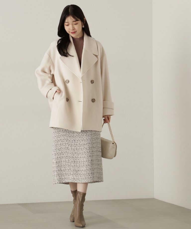 PROPORTION BODY DRESSING「ビッグカラーハーフコート　24AW」|その他|