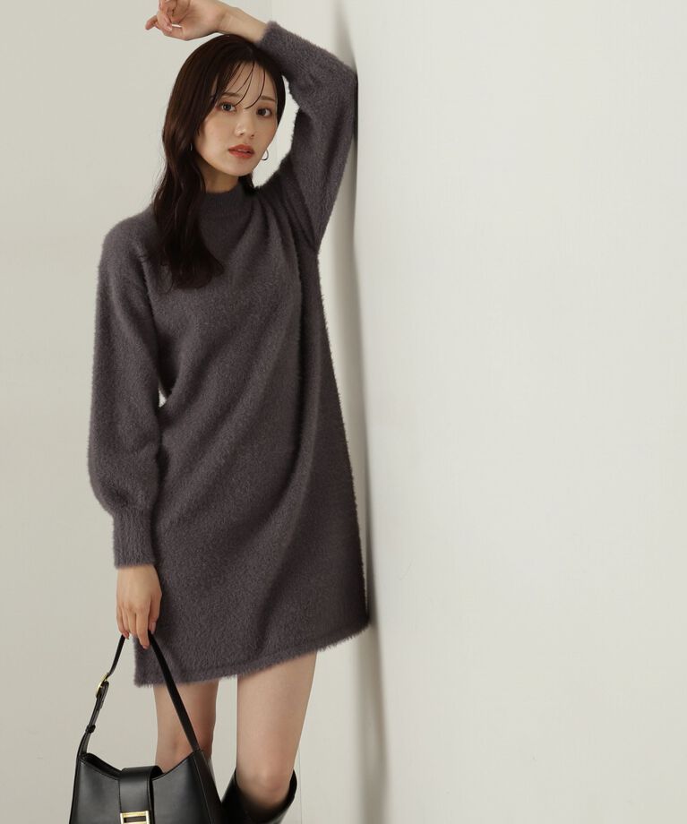 PROPORTION BODY DRESSING「ラメフェザーミニワンピース」|ワンピース|