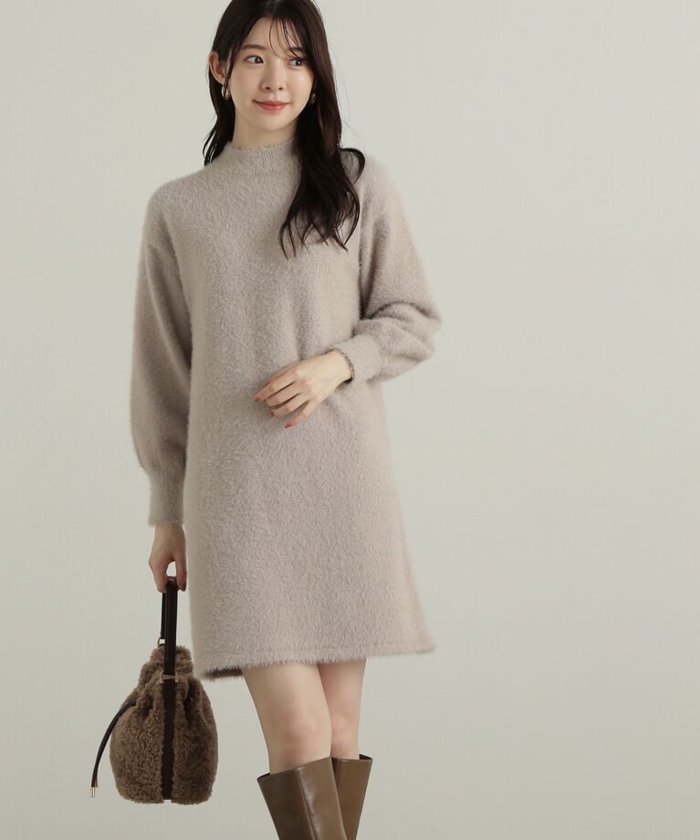 PROPORTION BODY DRESSING「ラメフェザーミニワンピース」|ワンピース|