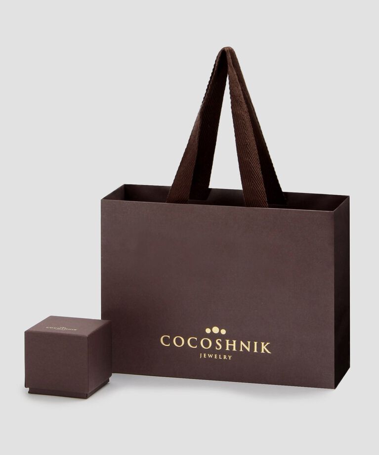 COCOSHNIK「K10ダイヤモンド バケットカットレクタングル スタッドピアス」|ピアス|