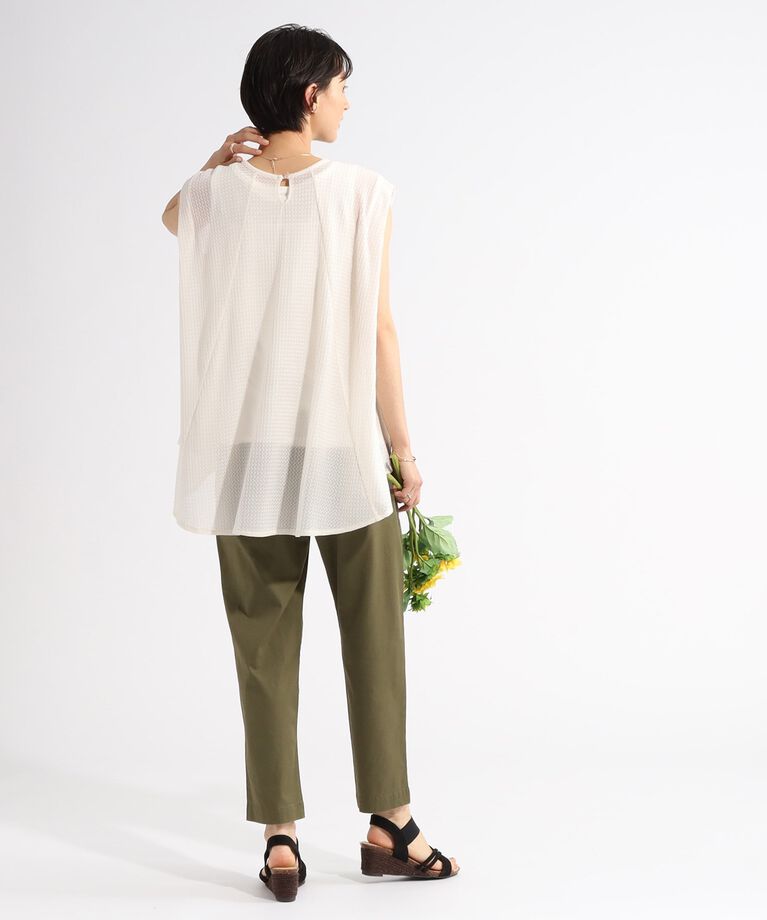 SHOO･LA･RUE「【SS-3L/美脚シルエット】綿イージーテーパードパンツ」|その他|
