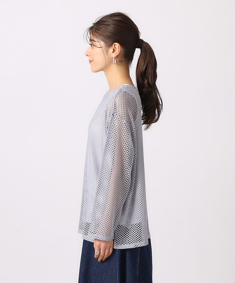 SHOO･LA･RUE「【2点セット】ラメメッシュニット＋タンクトップ」|その他|